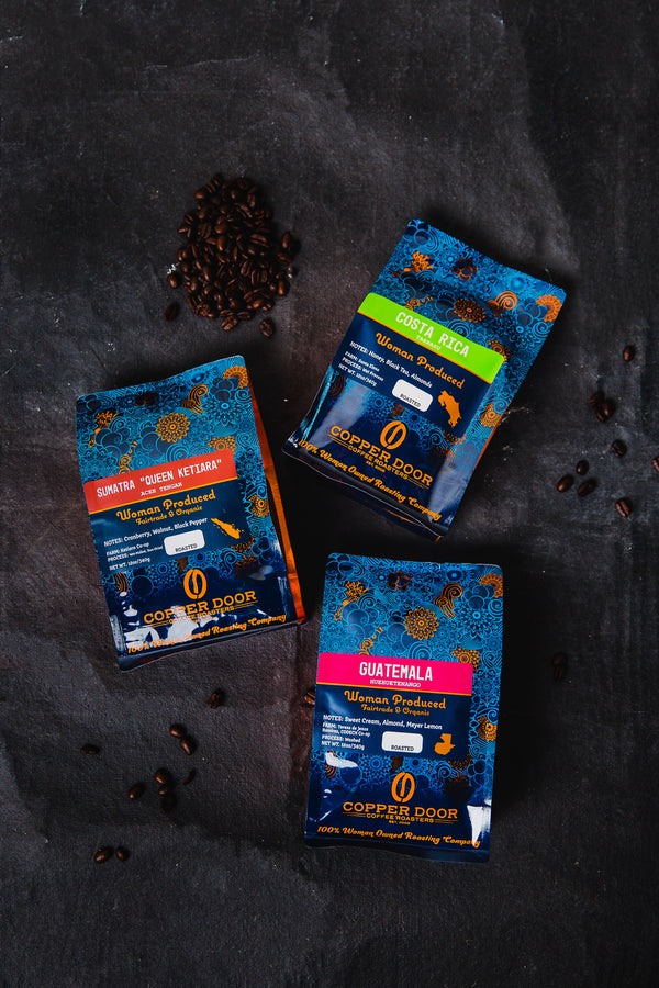 Three of our woman produced coffees.