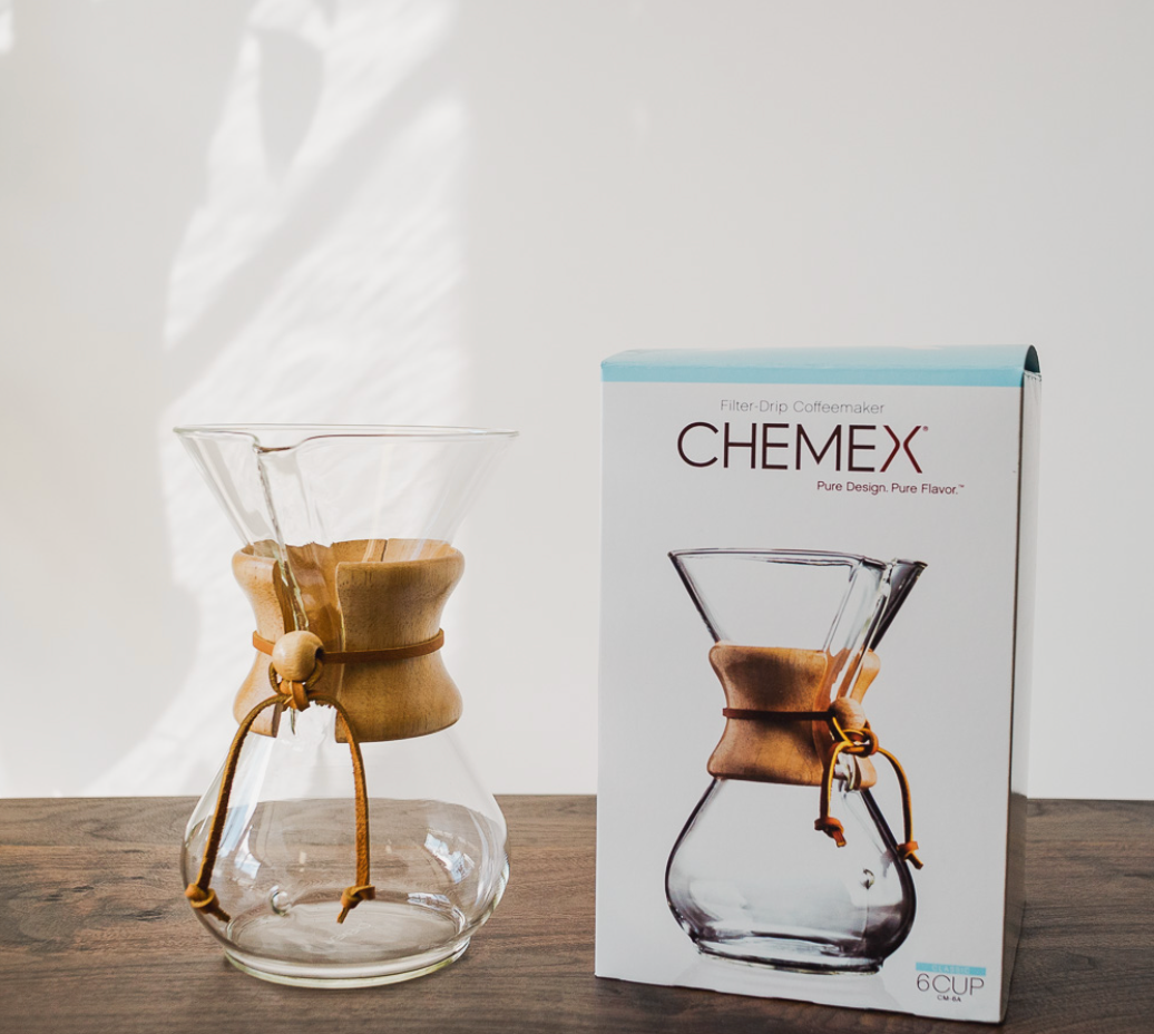 Chemex drip top coffee maker