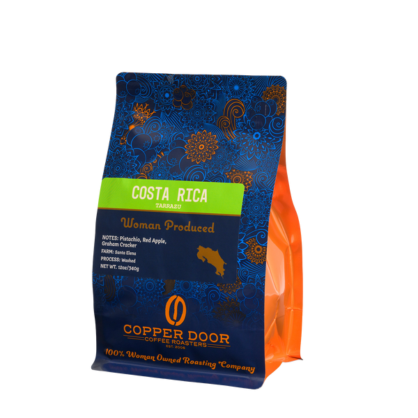 Costa Rica Coffee Beans with tasting notes of Pistachio, Red Apple & Graham Cracker from Copper Door Coffee Roasters.