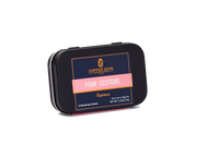 Side view of Four Sisters Espresso Instant Coffee Tin with tasting notes of Chocolate Ganache, Caramel, & Key lime