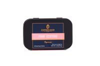 Front view of Copper Door Coffee Roaster's Four Sisters Espresso Instant Coffee Tin